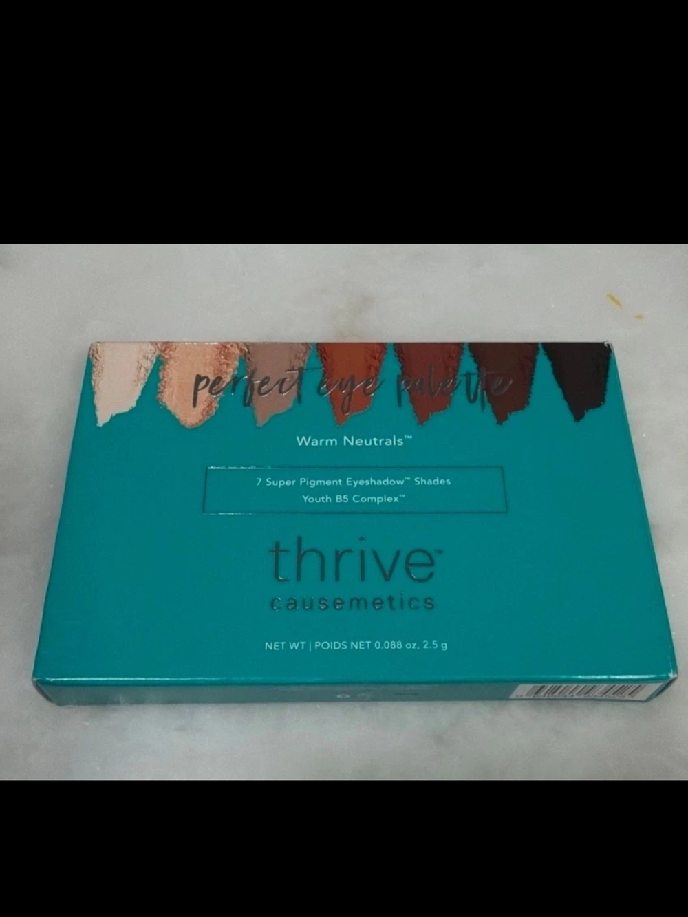 Thrive Causemetics Warm Neutrals Eyeshadow Palette - Teal Packaging
